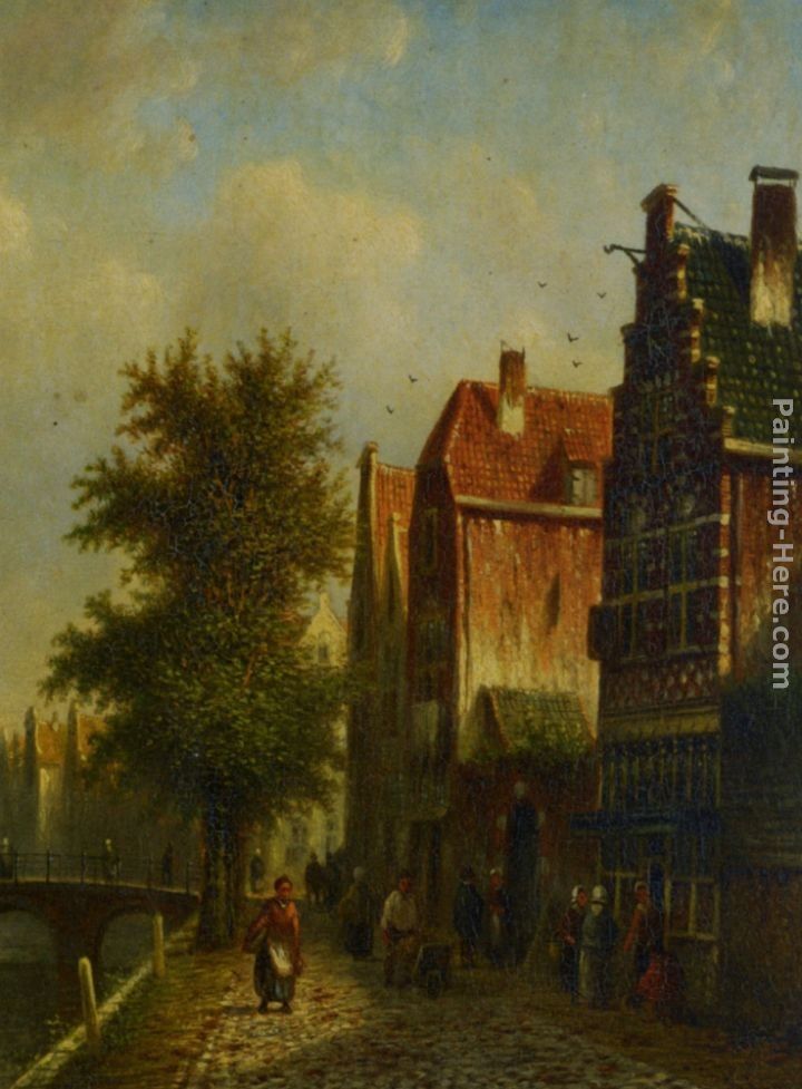 Johannes Franciscus Spohler Beside The Canal